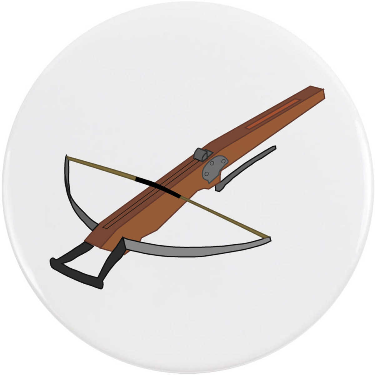 'Wood Arbalest' Button / Lapel Badges - Pin Back Badges for Clothes, Bags, Accessories and Gifts (BB058674)