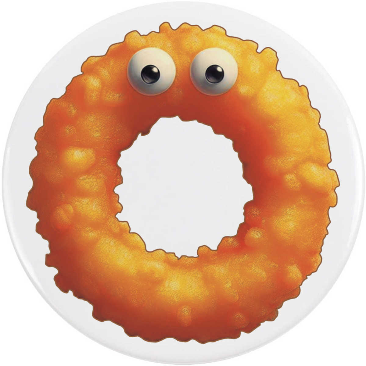 'Funny Fried Onion Ring' Button Pin Badges (BB059095)