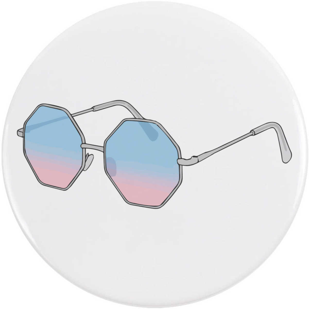 'Stylish Eyeglasses' Button / Lapel Badges - Pin Back Badges for Clothes, Bags, Accessories and Gifts (BB059245)