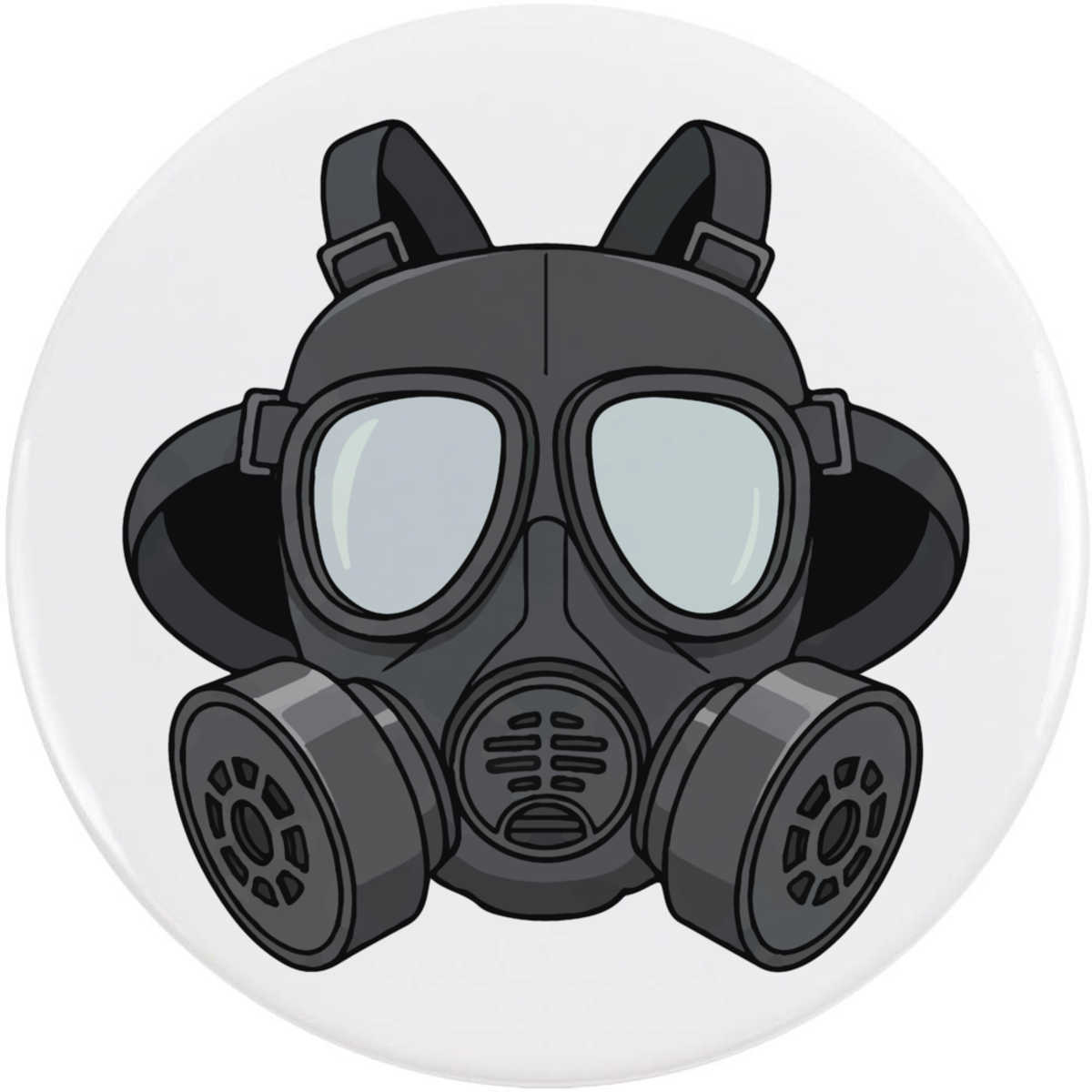 'Protective Gas Mask' Button / Lapel Badges - Pin Back Badges for Clothes, Bags, Accessories and Gifts (BB059285)