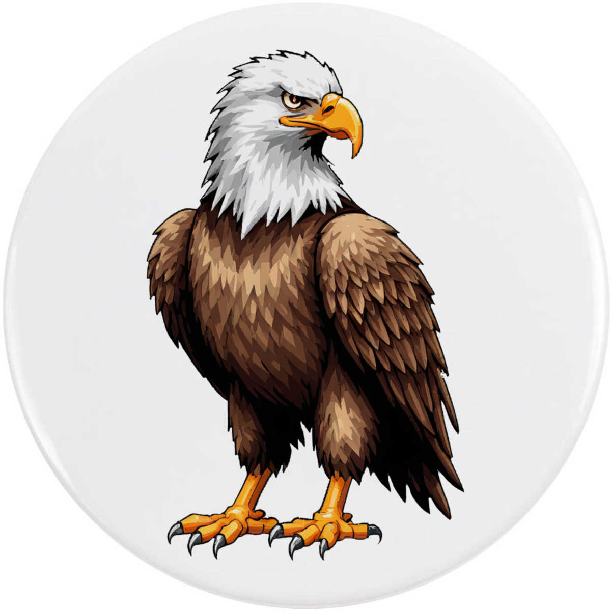 77mm 'Eagle' Large Button Pin Badge (BB00159851)