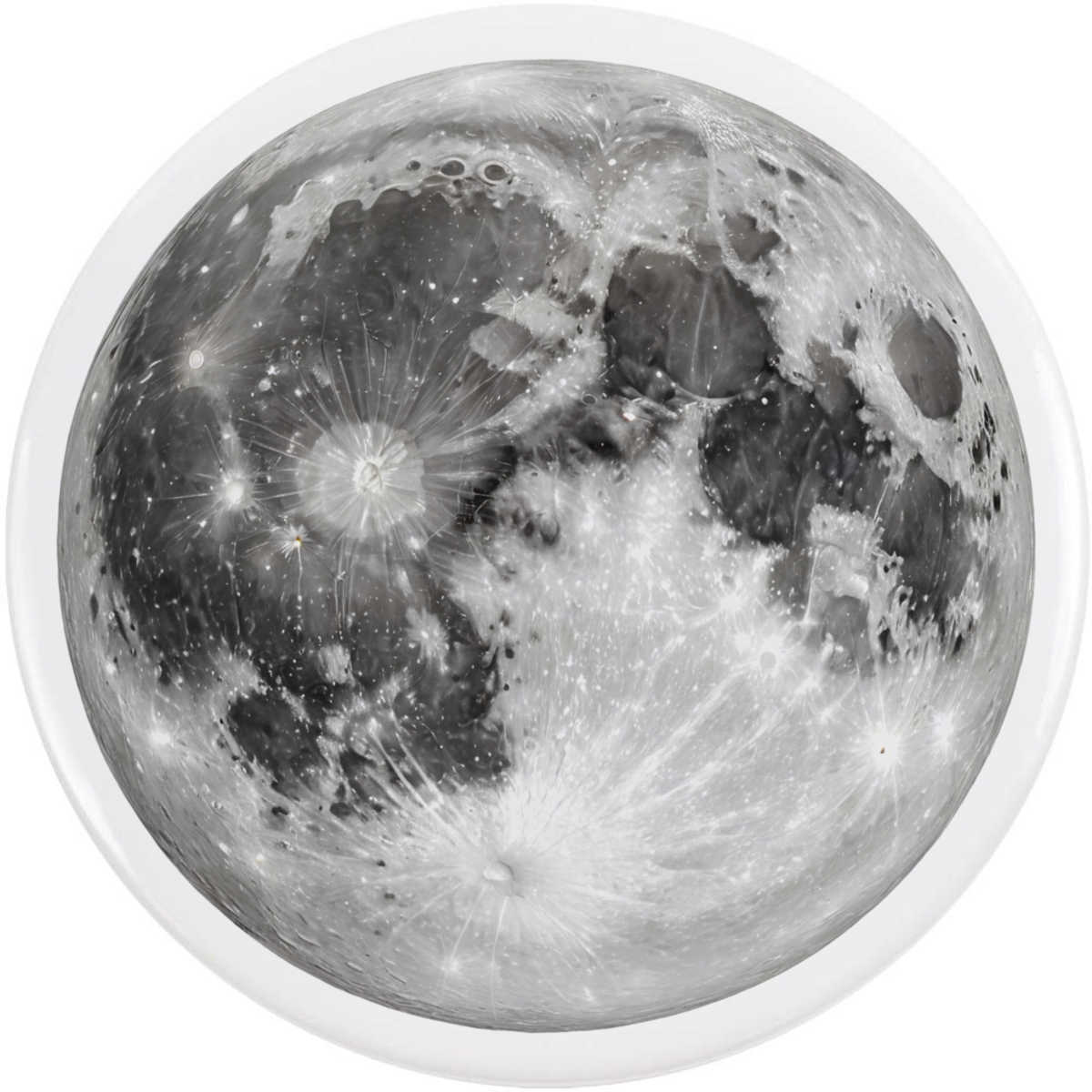 'Full Moon' Button Badge - 77mm - Pin Back / Lapel Badge for Clothes, Bags, Accessories and Gifts (BB00160058)