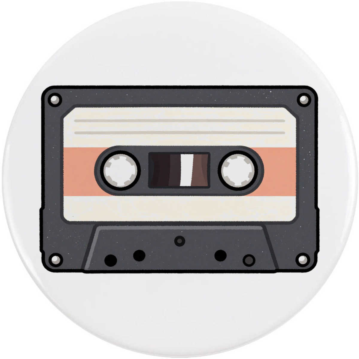 'Cassette Tape' Button / Lapel Badges - Pin Back Badges for Clothes, Bags, Accessories and Gifts (BB060446)