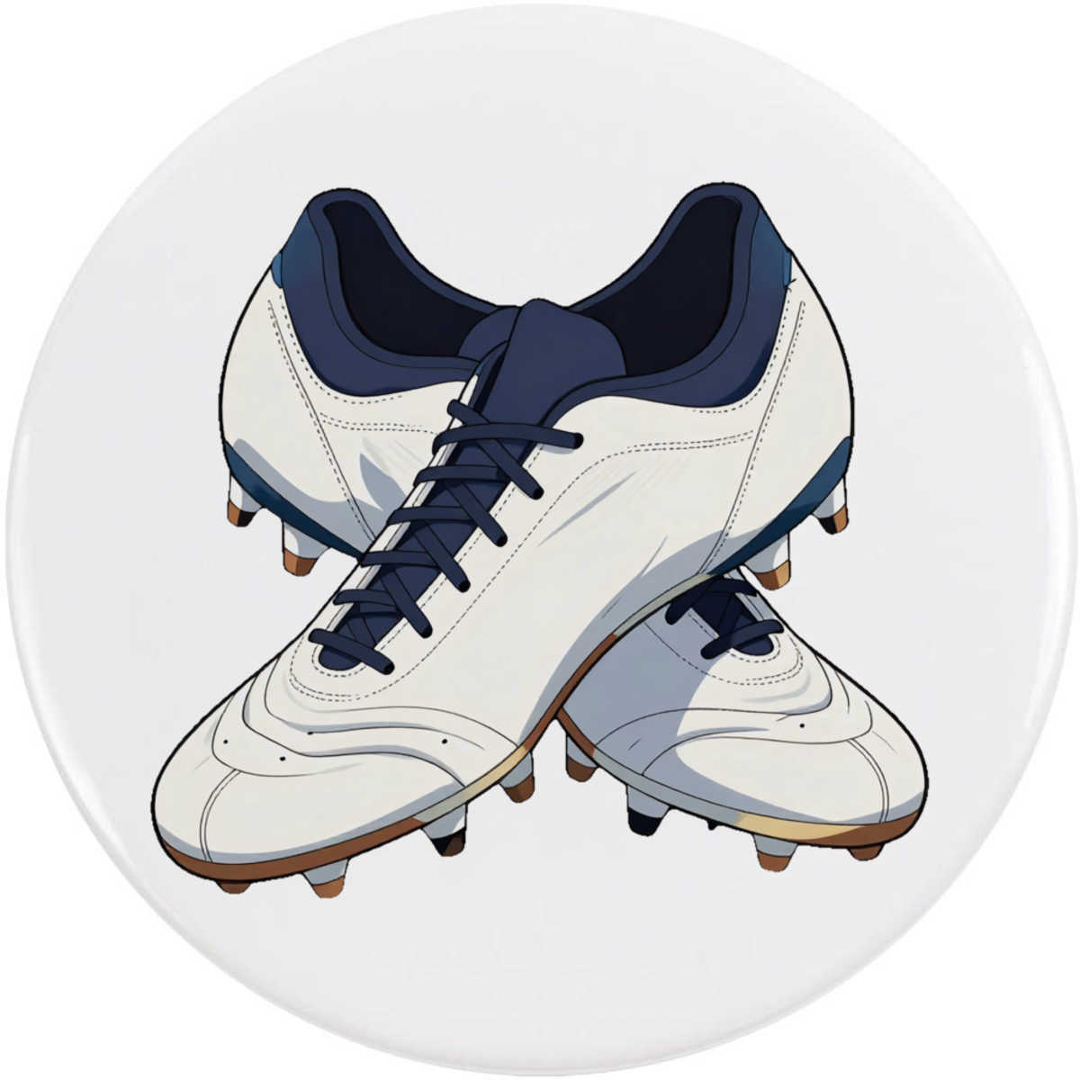 'Football Shoes' Button Badge - 77mm - Pin Back / Lapel Badge for Clothes, Bags, Accessories and Gifts (BB00165413)