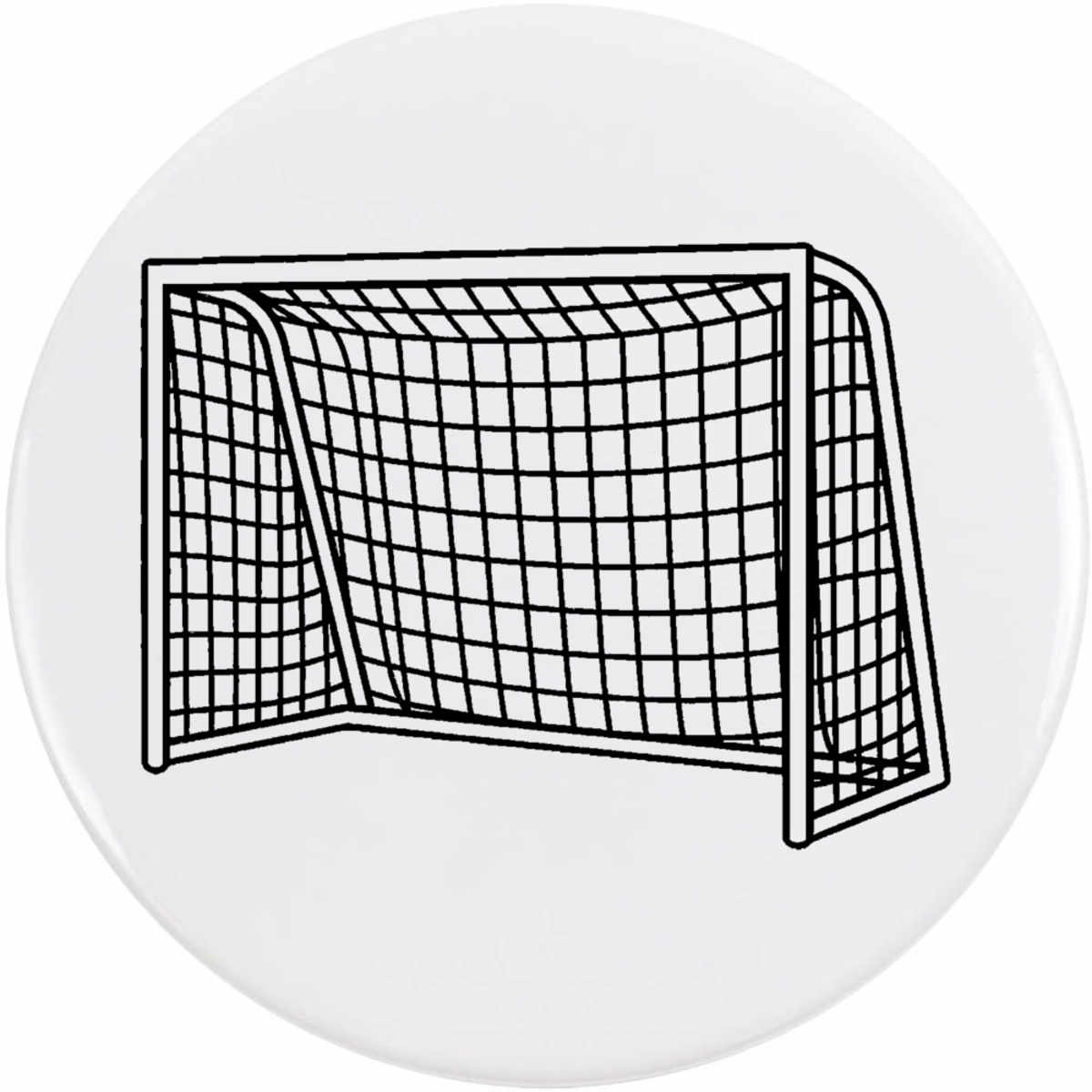 'Football Goal' Button / Lapel Badges - Pin Back Badges for Clothes, Bags, Accessories and Gifts (BB062215)