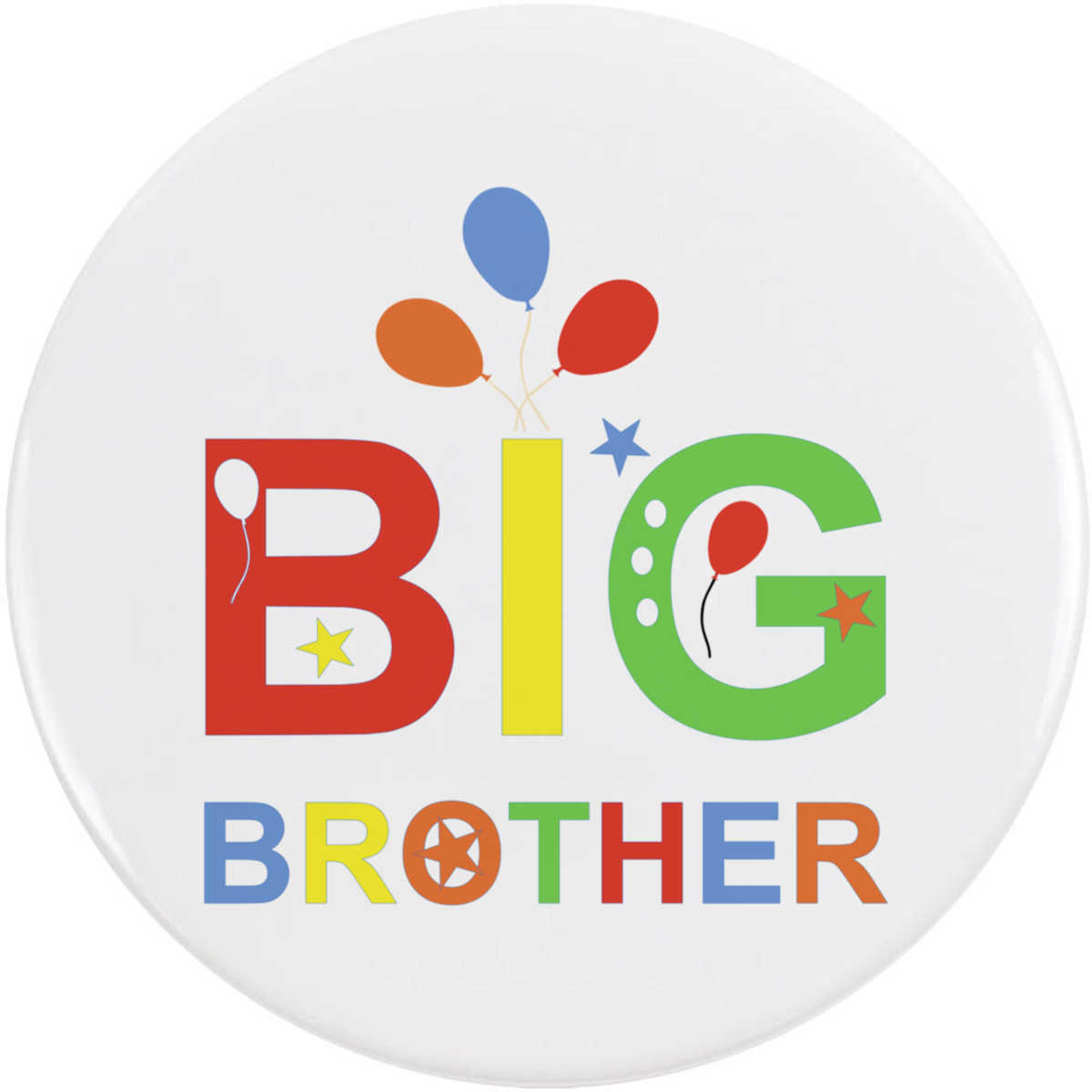 'Big Brother' Button / Lapel Badges - Pin Back Badges for Clothes, Bags, Accessories and Gifts (BB062258)