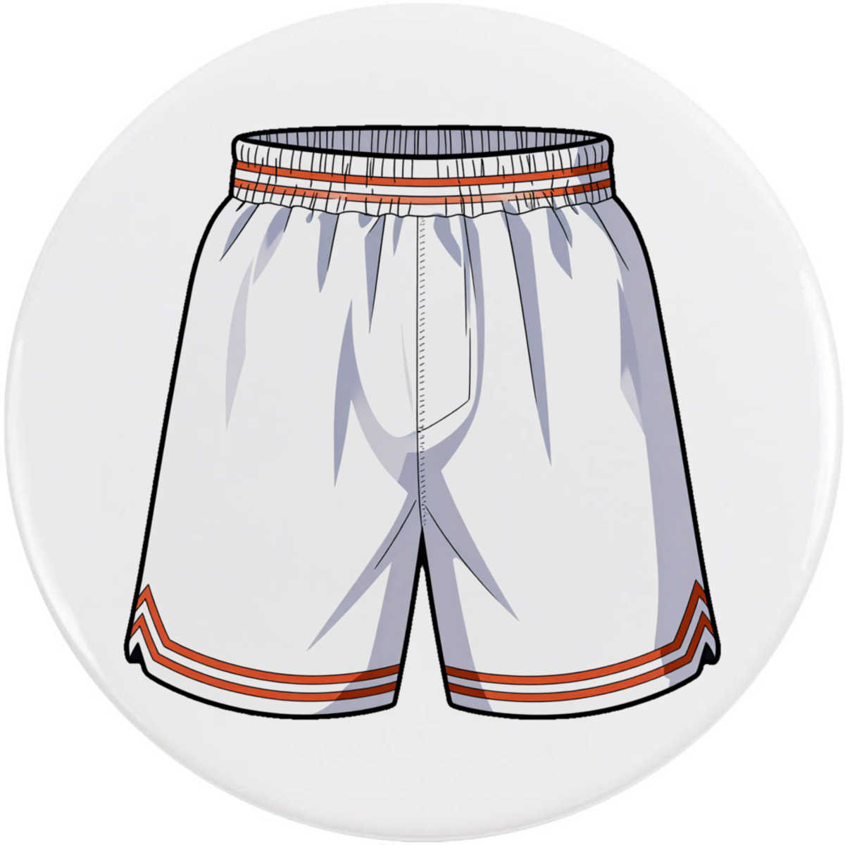 'Basketball Shorts' Button Badge - 77mm - Pin Back / Lapel Badge for Clothes, Bags, Accessories and Gifts (BB00165676)
