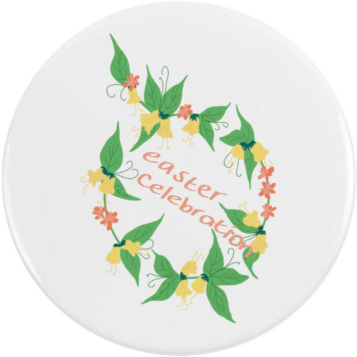 'Easter Family & Friends' Button Badge - 77mm - Pin Back / Lapel Badge for Clothes, Bags, Accessories and Gifts (BB00165766)