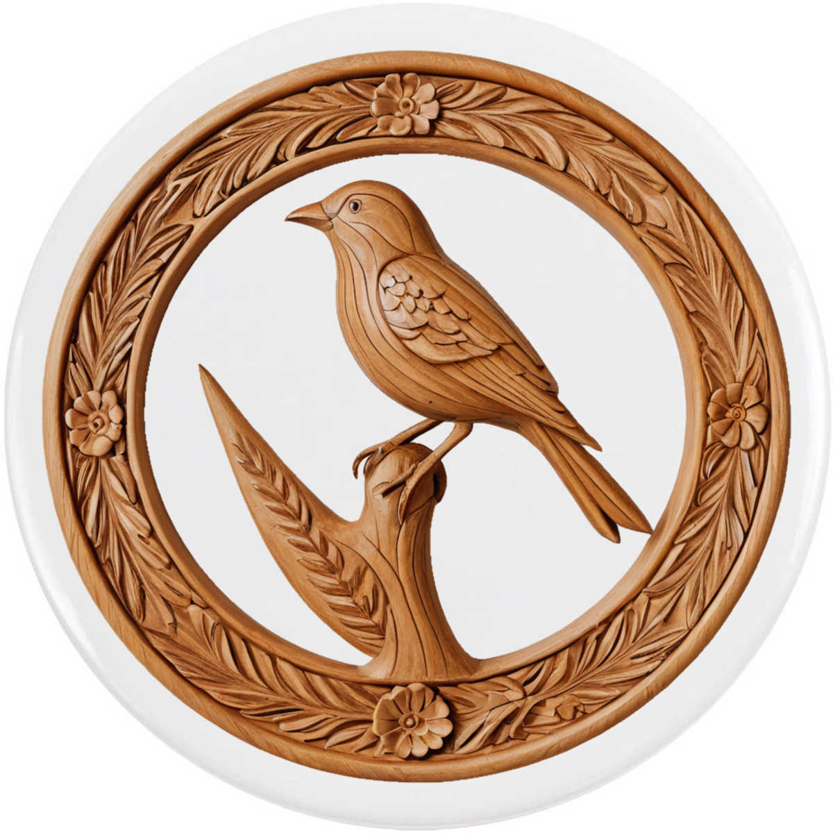 'Decorative Bird' Button Badge - 77mm - Pin Back / Lapel Badge for Clothes, Bags, Accessories and Gifts (BB00166601)