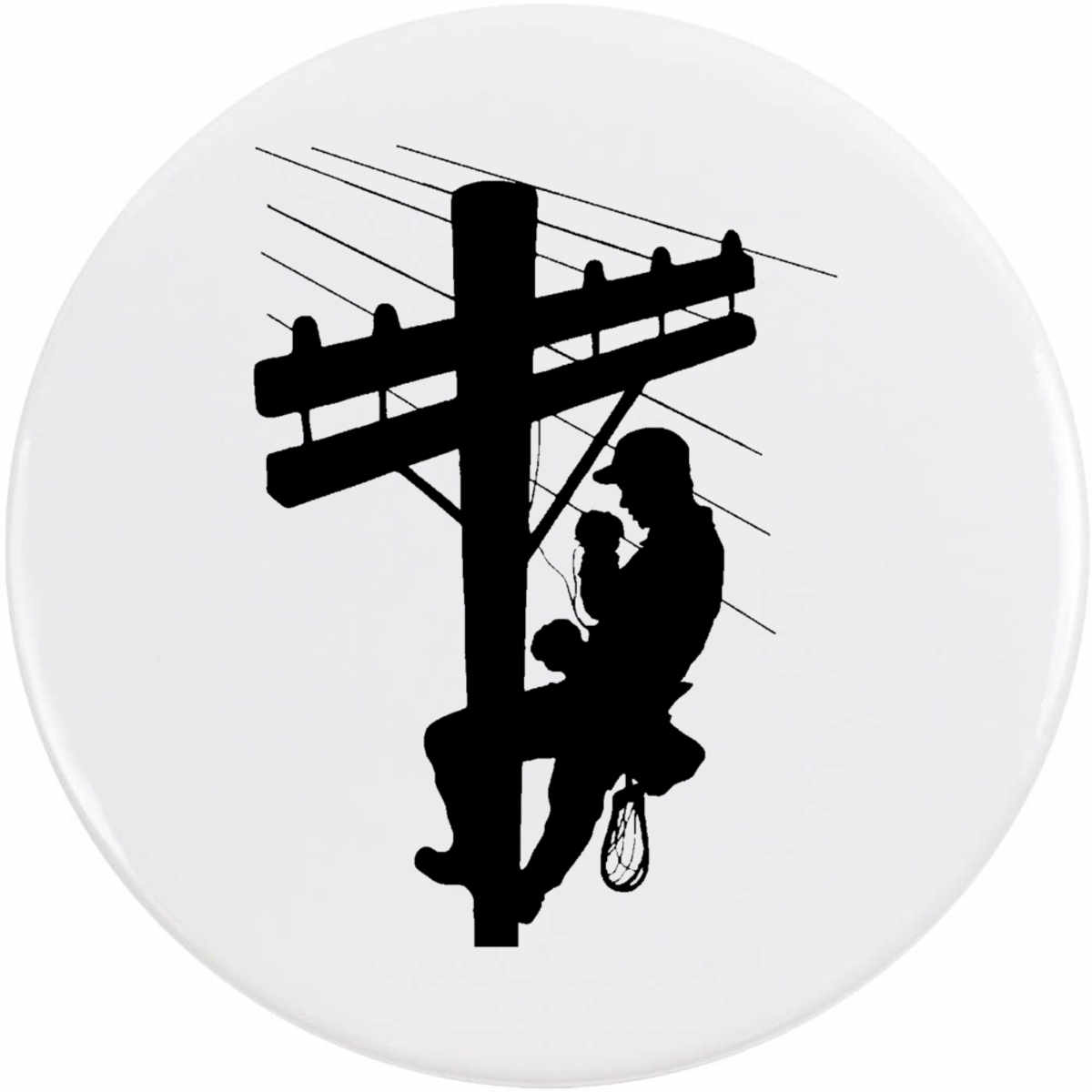 77mm 'Telecoms Engineer' Large Button Pin Badge (BB00167048)