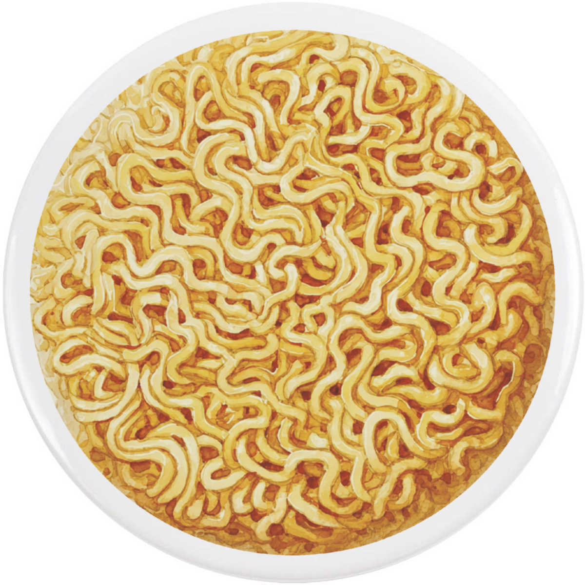'Instant Noodle Cake' Button / Lapel Badges - Pin Back Badges for Clothes, Bags, Accessories and Gifts (BB063448)