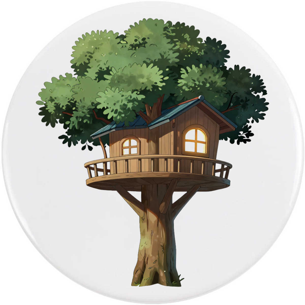 'Treehouse' Button / Lapel Badges - Pin Back Badges for Clothes, Bags, Accessories and Gifts (BB064469)