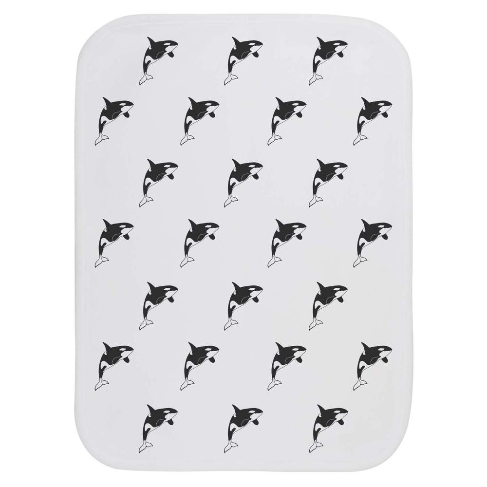 'Killer Whale' Baby Burp / Wash Cloth (BC00000777)