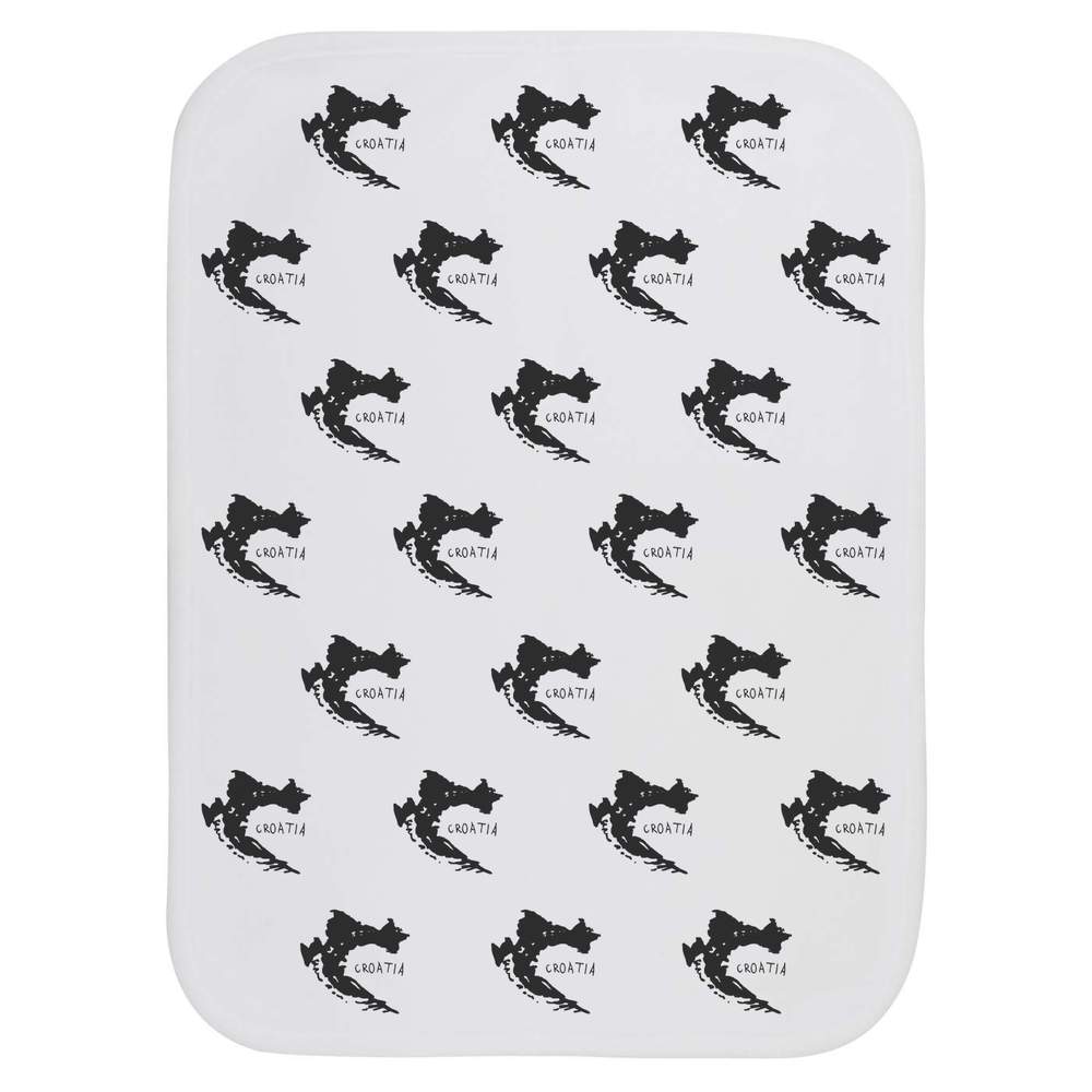 'Croatia Country' Baby Burp / Wash Cloth (BC00003904)