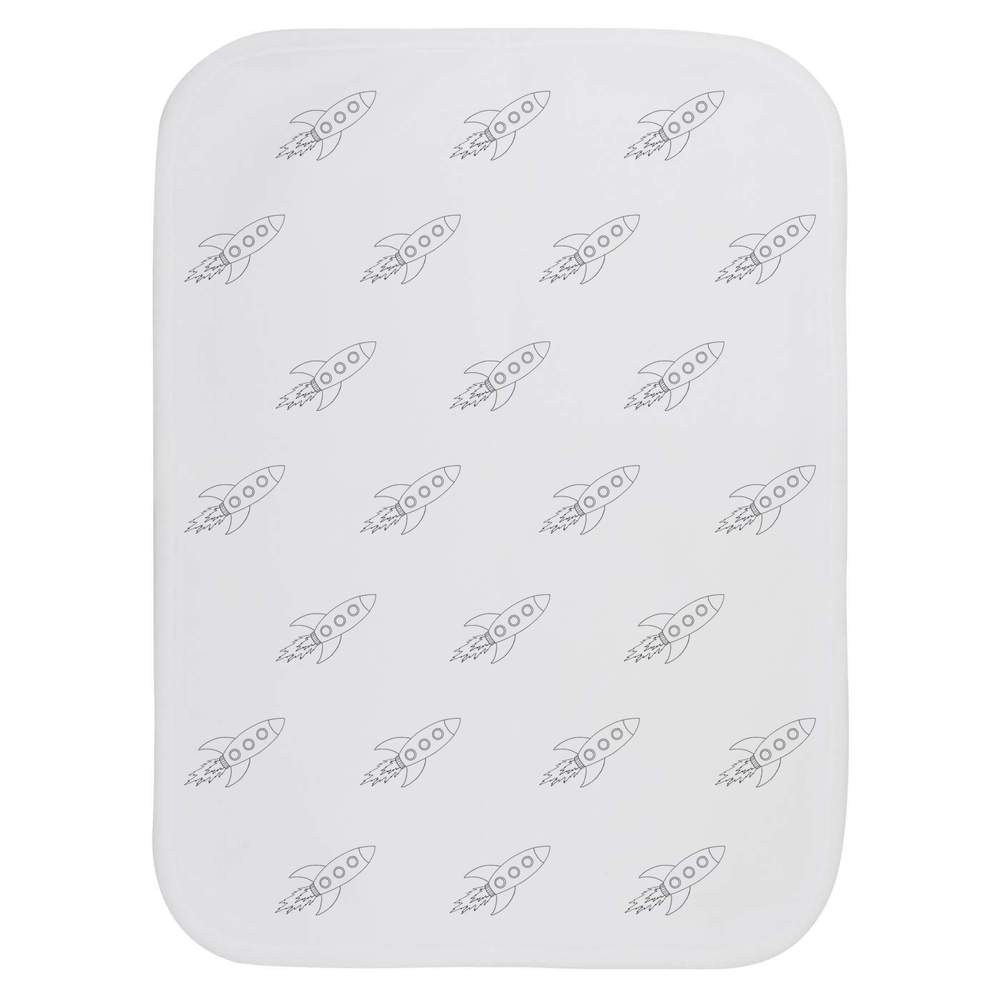 'Space Rocket' Baby Burp / Wash Cloth (BC00005243)