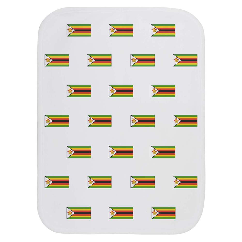 'Zimbabwe Flag' Baby Burp / Wash Cloth (BC00007749)