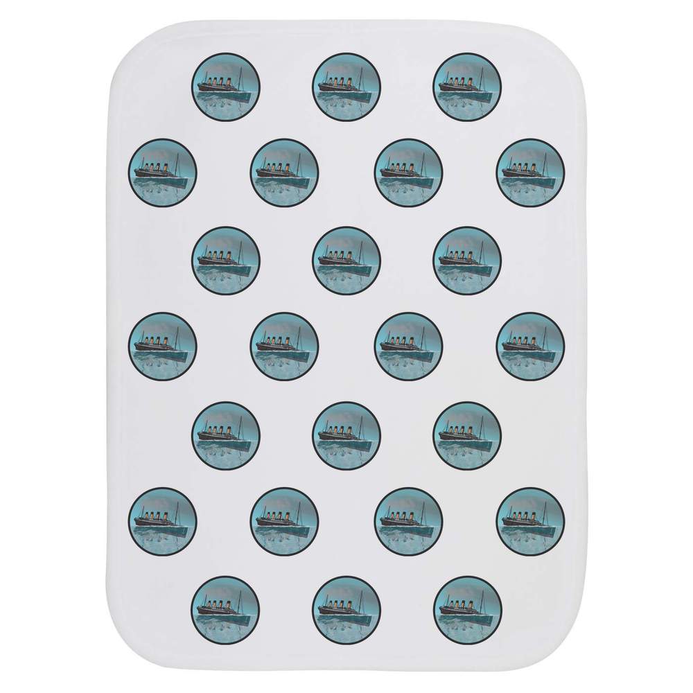 'Sinking Titanic Motif' Baby Burp / Wash Cloth (BC00010909)