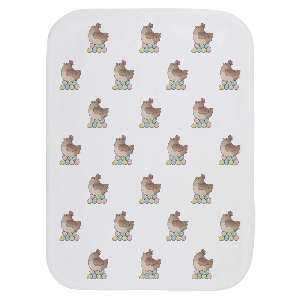 'Chicken & Eggs' Baby Burp / Wash Cloth (BC00010944)