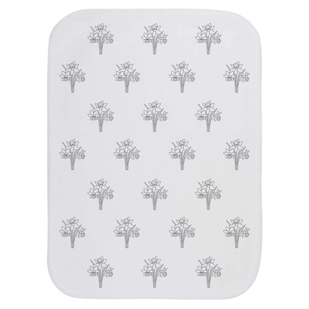'Daffodils' Baby Burp / Wash Cloth (BC00011147)