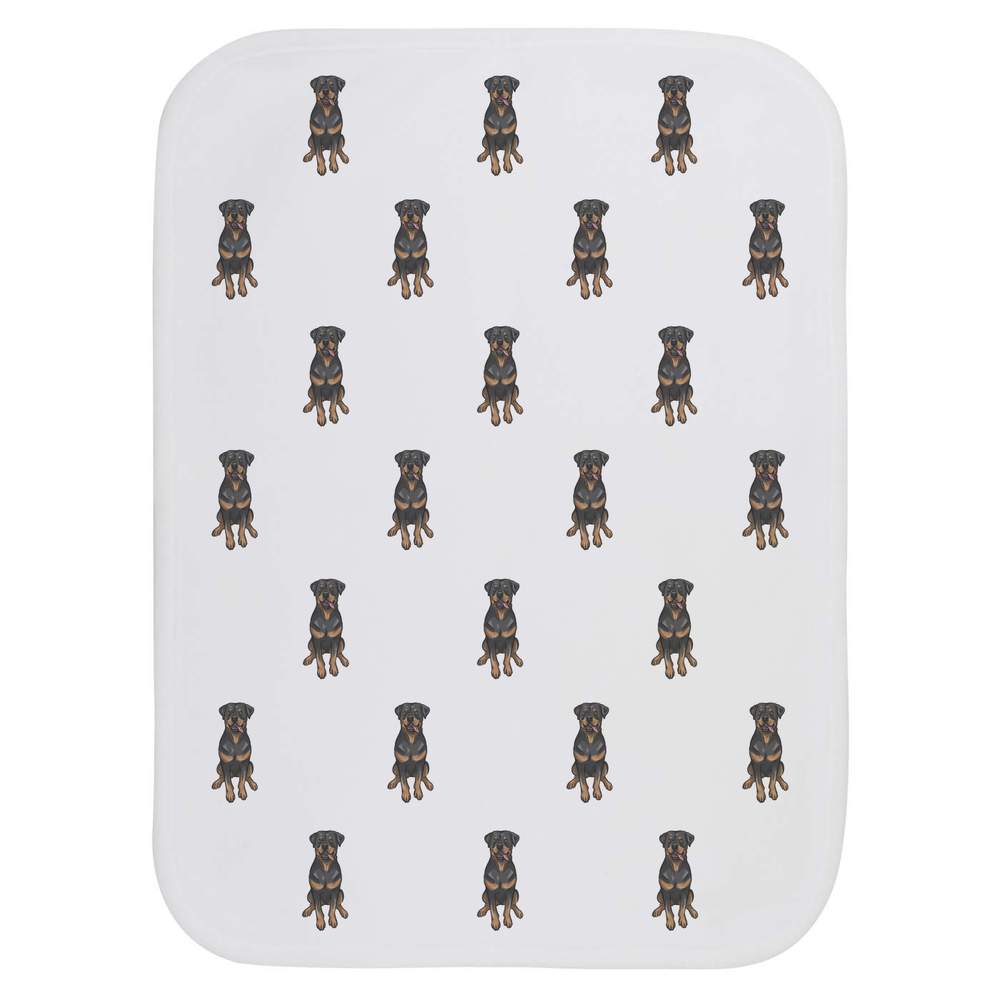 'Rottweiler' Baby Burp / Wash Cloth (BC00012982)