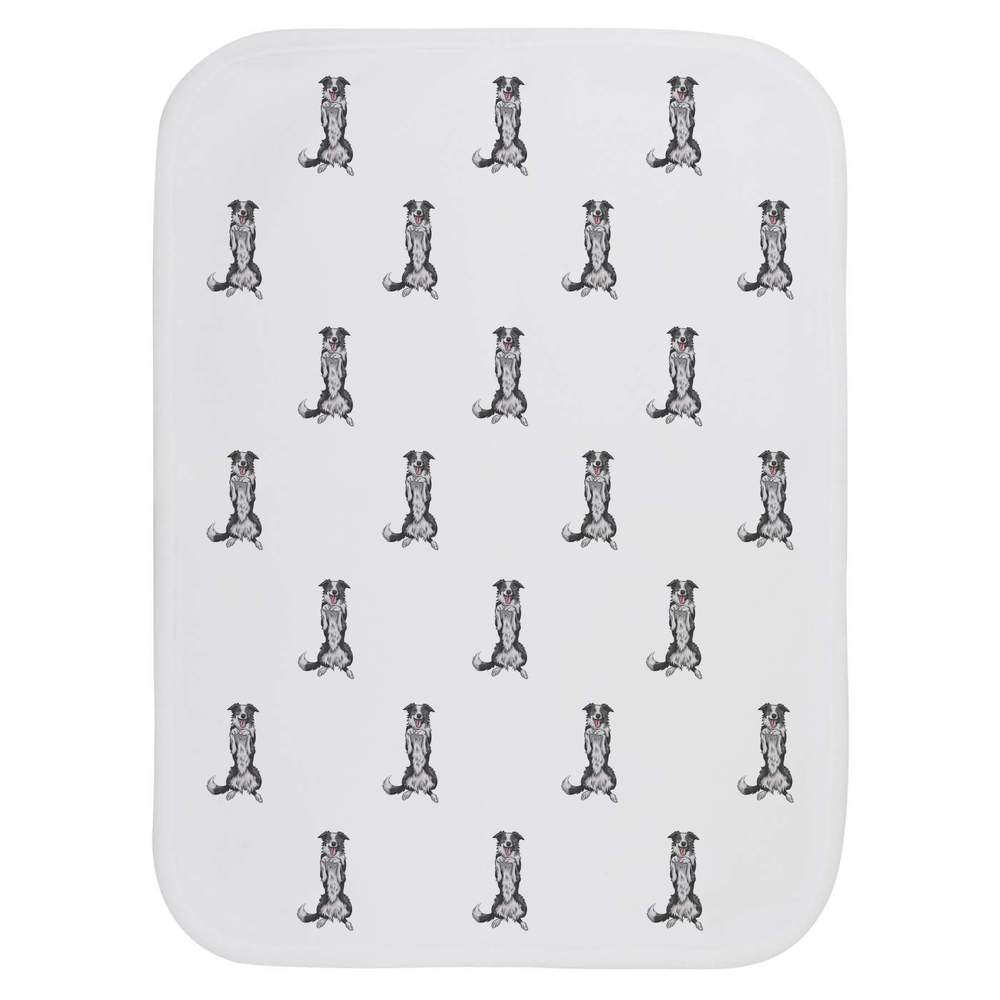 'Border Collie' Baby Burp / Wash Cloth (BC00013001)