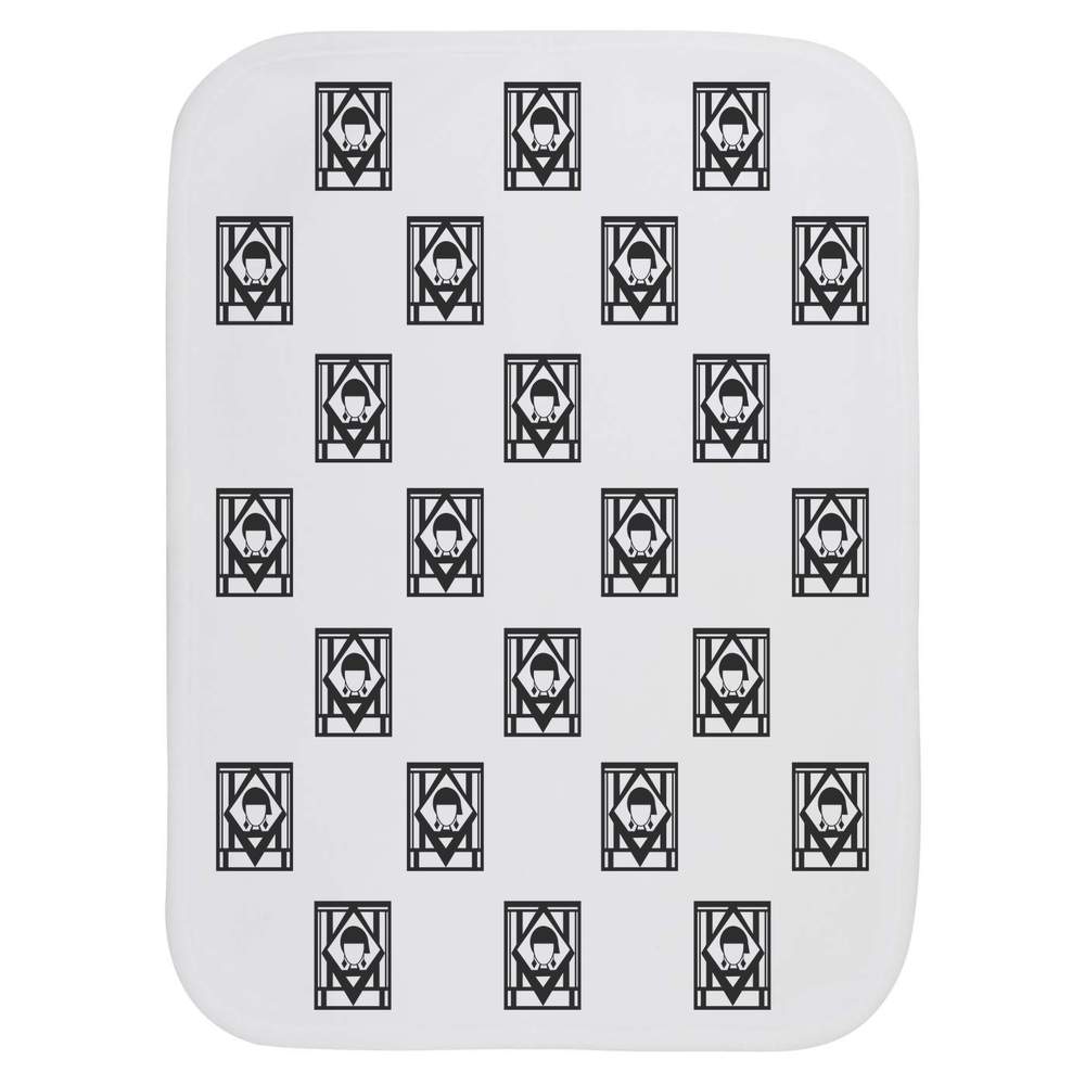 'Art Deco Portrait' Baby Burp / Wash Cloth (BC00013137)