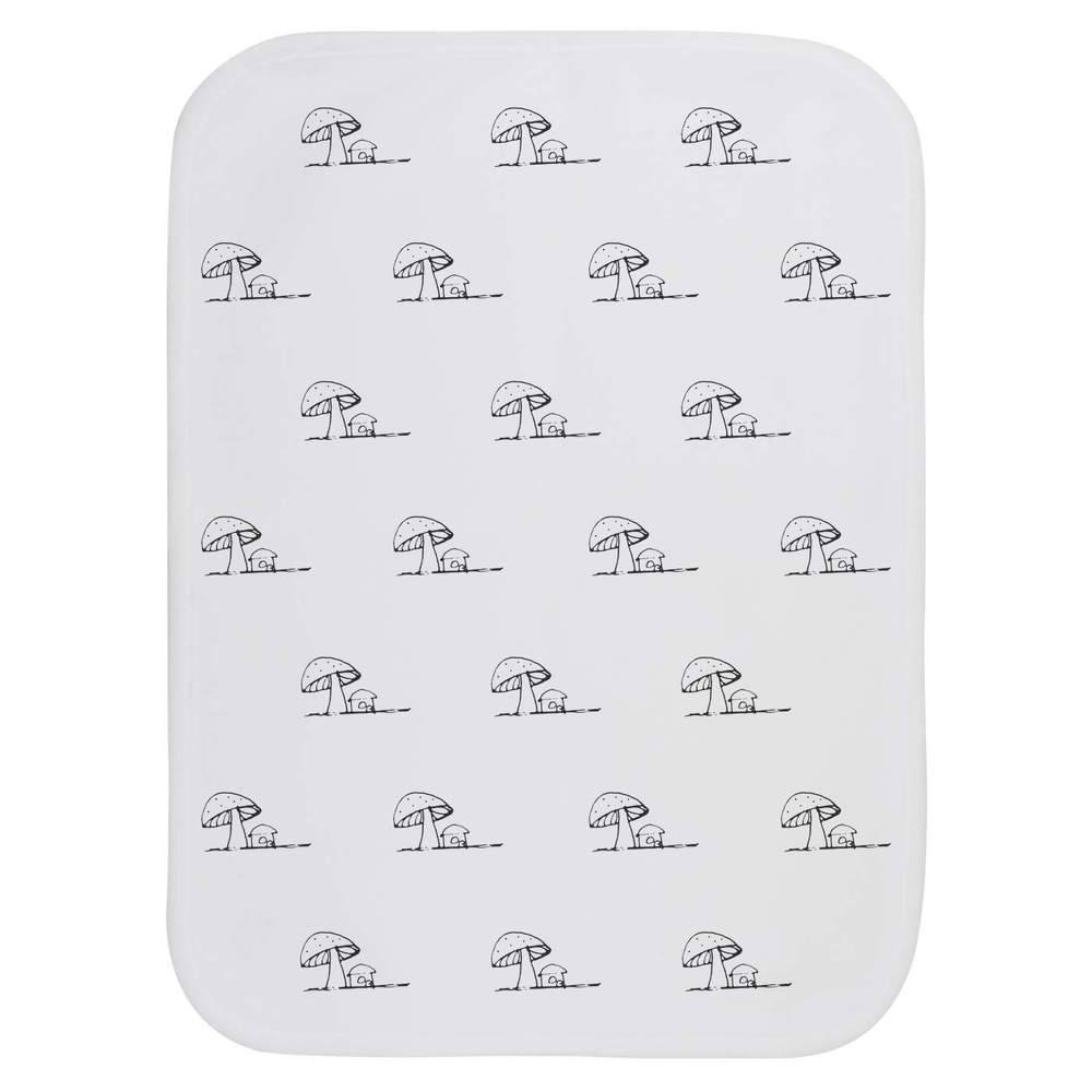 'Mushroom & Tiny House' Baby Burp / Wash Cloth (BC00013208)