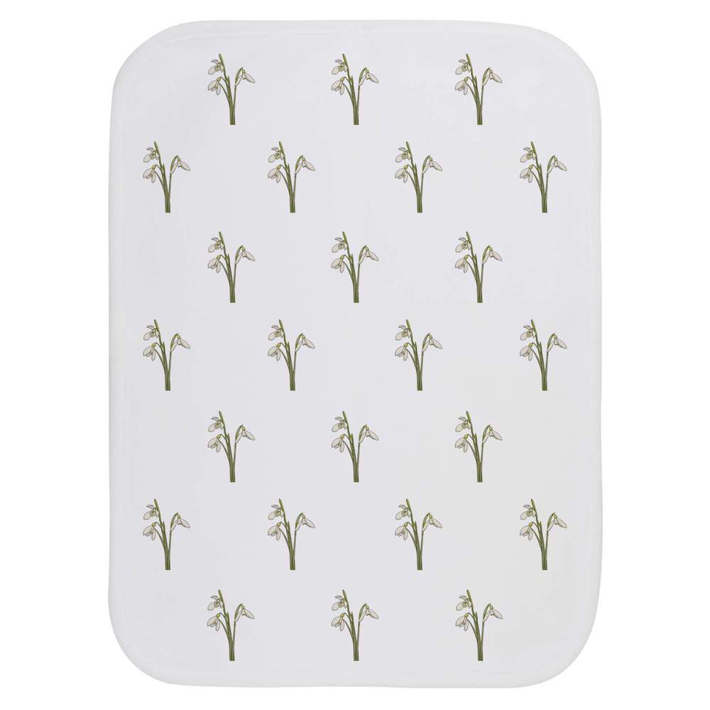 'Winter Snowdrops' Baby Burp / Wash Cloth (BC00016493)