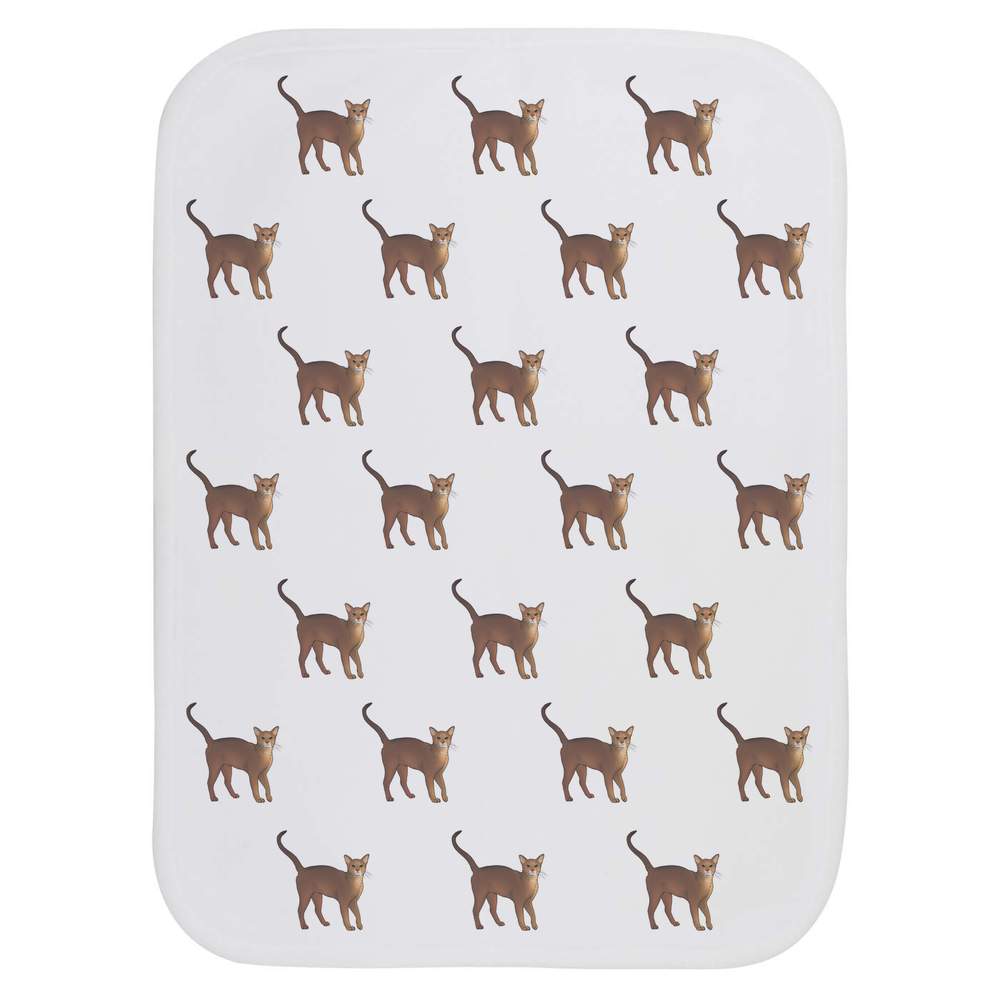'Abyssinian Cat' Baby Burp / Wash Cloth (BC00019313)