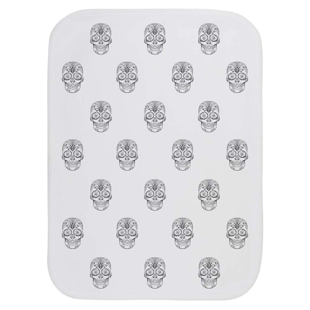 'Mexican Sugar Skull' Baby Burp / Wash Cloth (BC00022140)