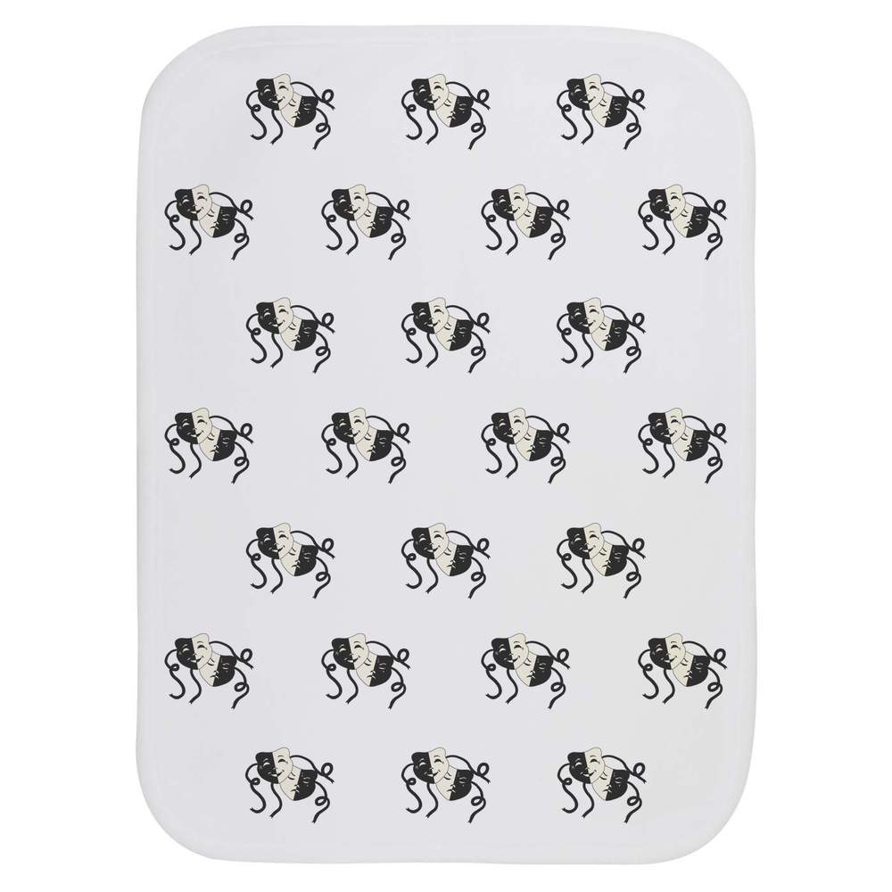 'Comedy and Tragedy Masks' Baby Burp / Wash Cloth (BC00023587)