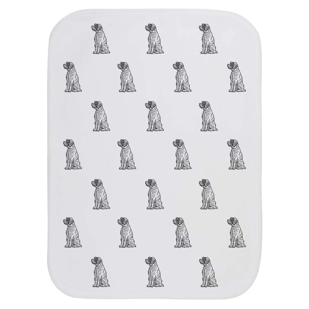 'Wirehaired Griffon' Baby Burp / Wash Cloth - Soft Absorbent Towel for Feeding, Bathing, Newborns and Baby Gifts (BC00025912)