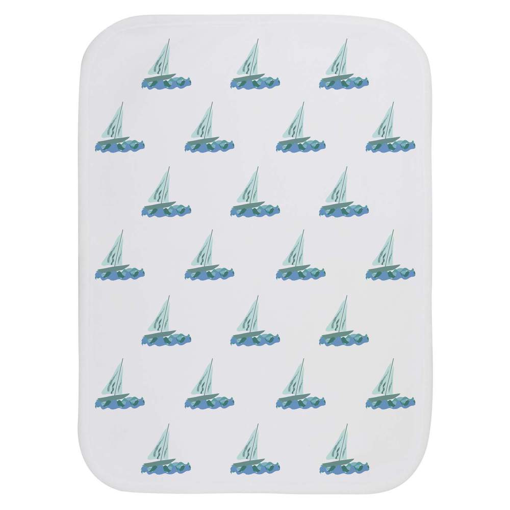 'Yacht On The Ocean' Baby Burp / Wash Cloth (BC00026383)