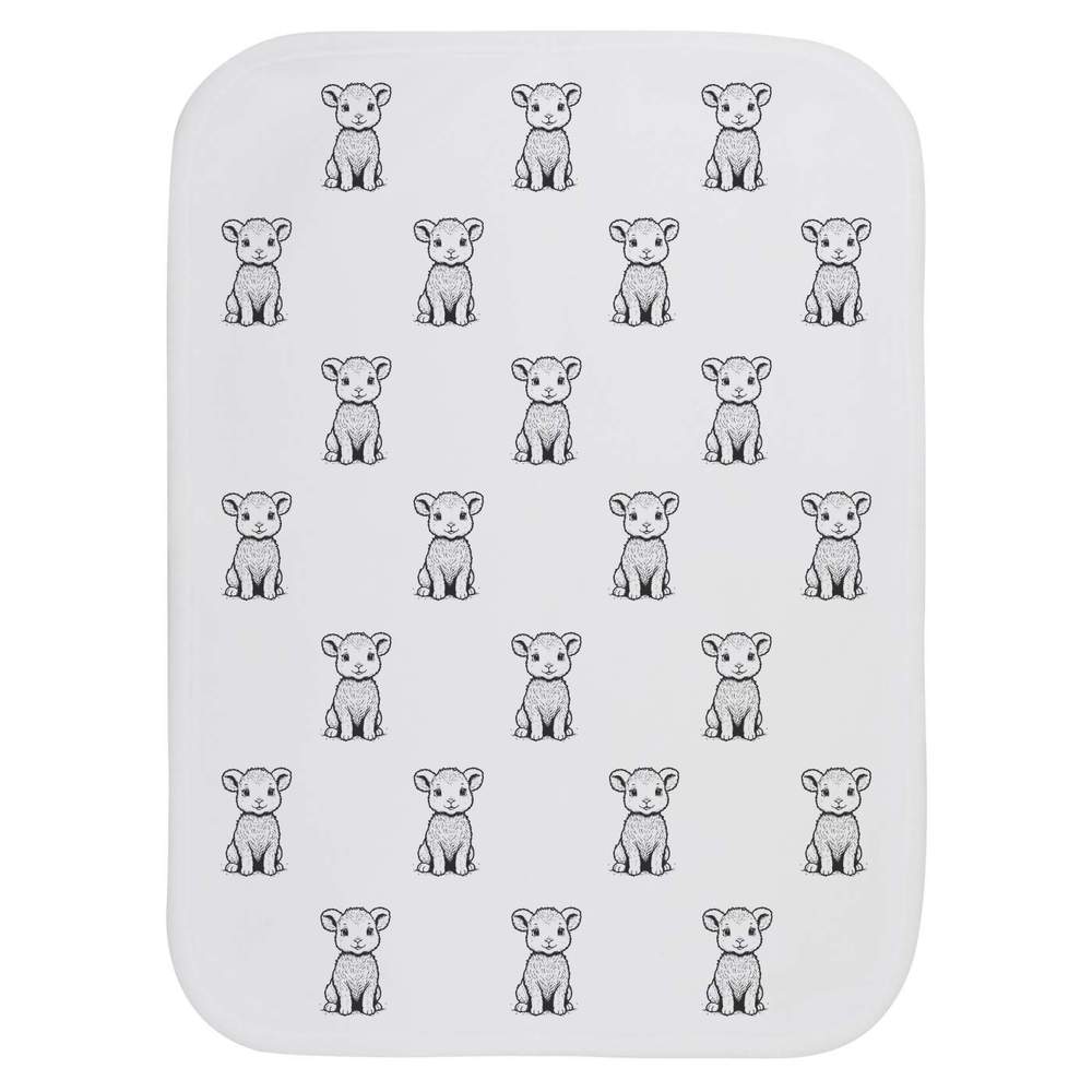 'Baby Lamb' Baby Burp / Wash Cloth (BC00027331)