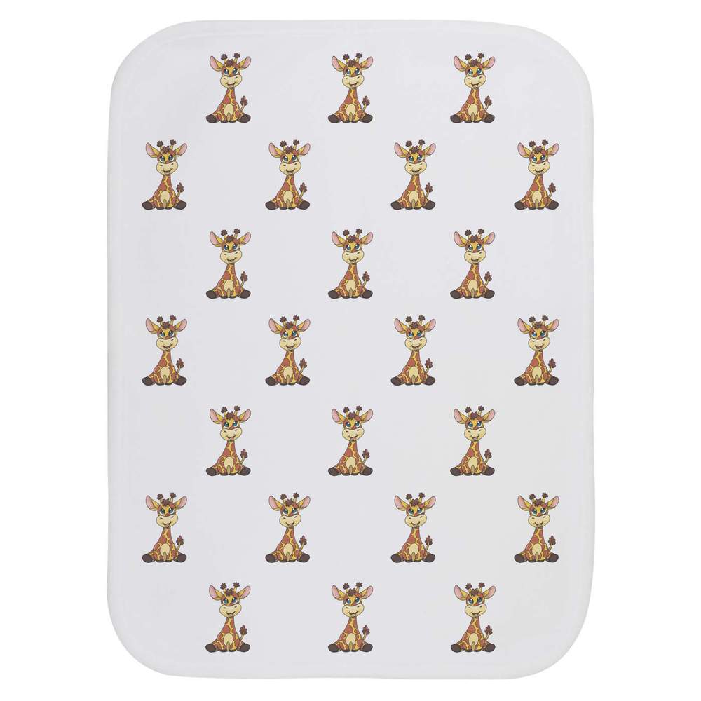 'Cute Baby Giraffe' Baby Burp / Wash Cloth (BC00027801)