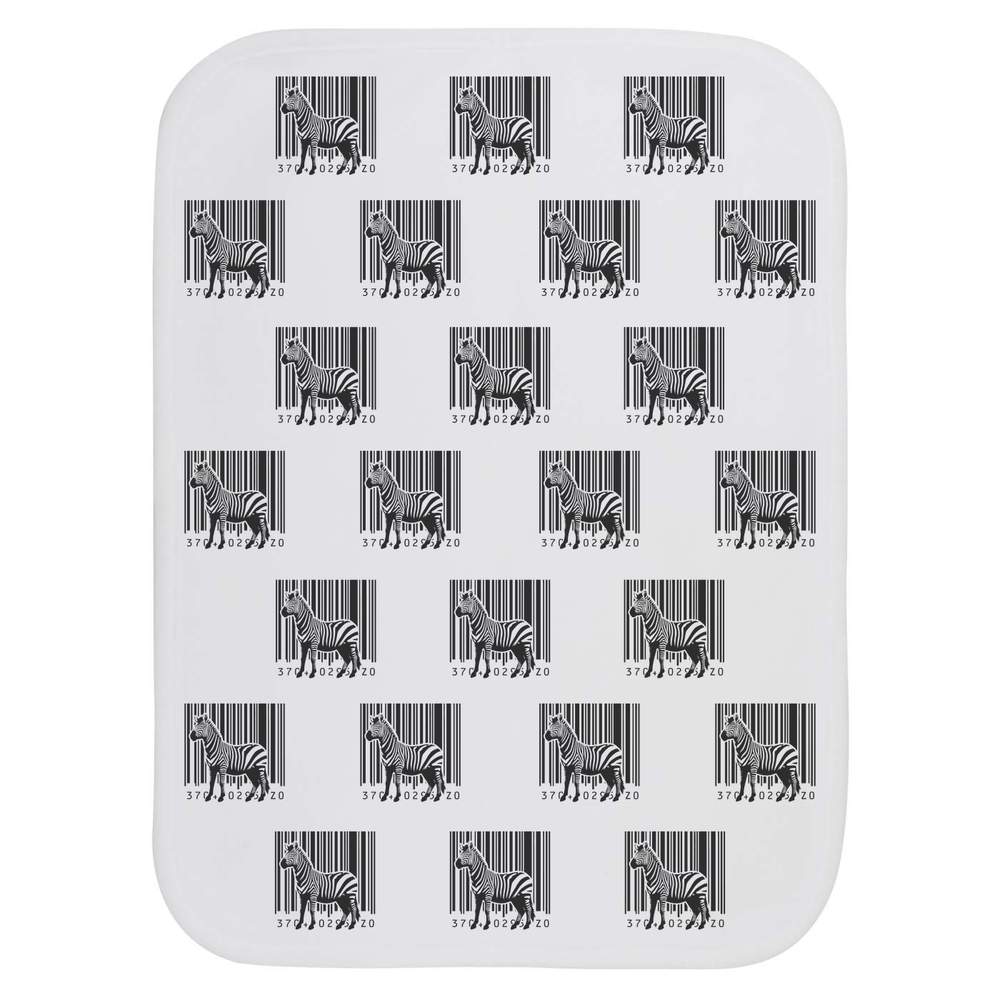 'Barcode Zebra Stripes' Baby Burp / Wash Cloth (BC00028132)