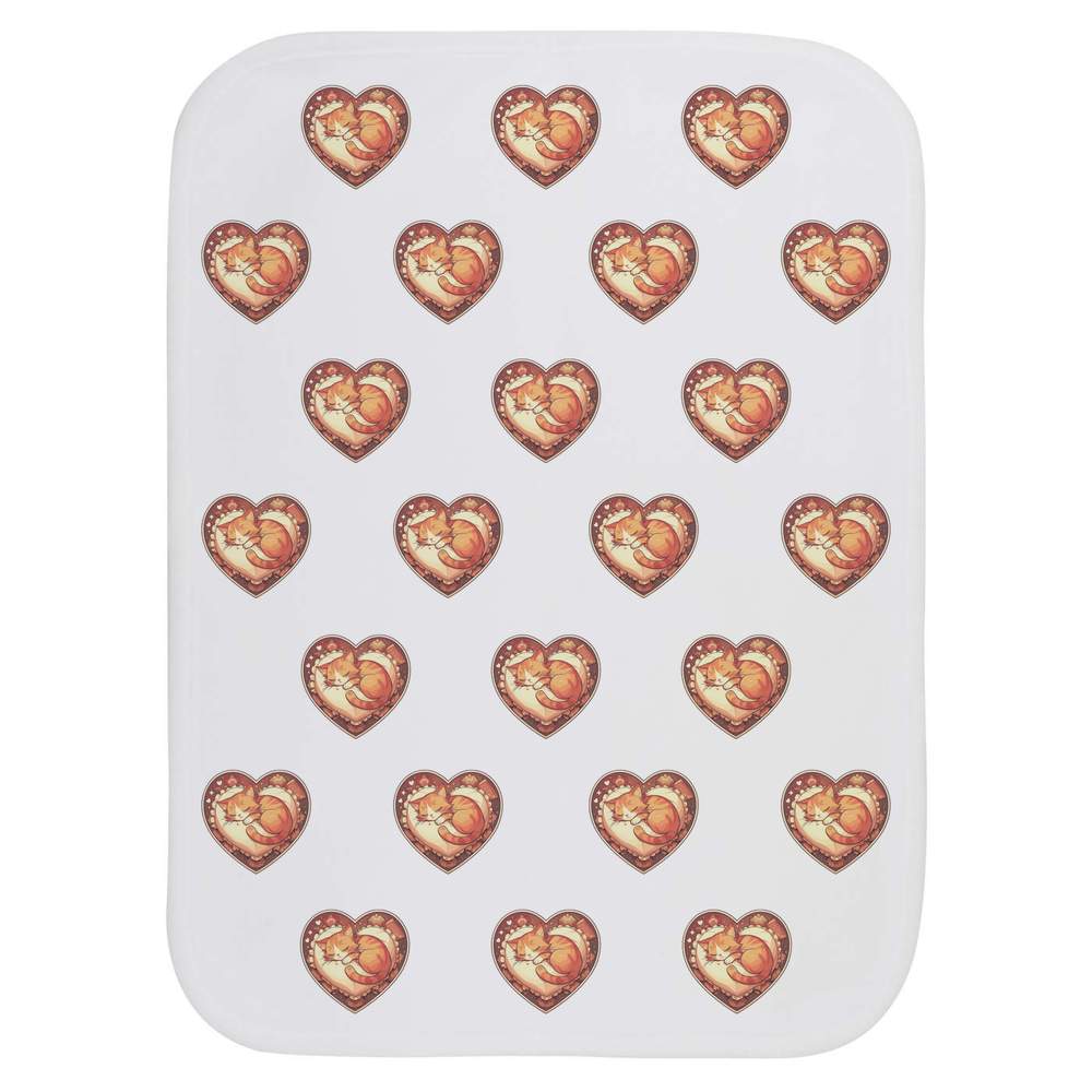 'Anime Sleepy Cat' Baby Burp / Wash Cloth (BC00030014)