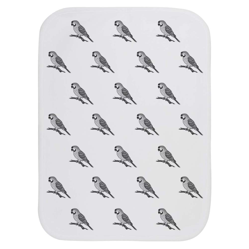 'Parrot Sitting on Branch' Baby Burp / Wash Cloth (BC00030410)