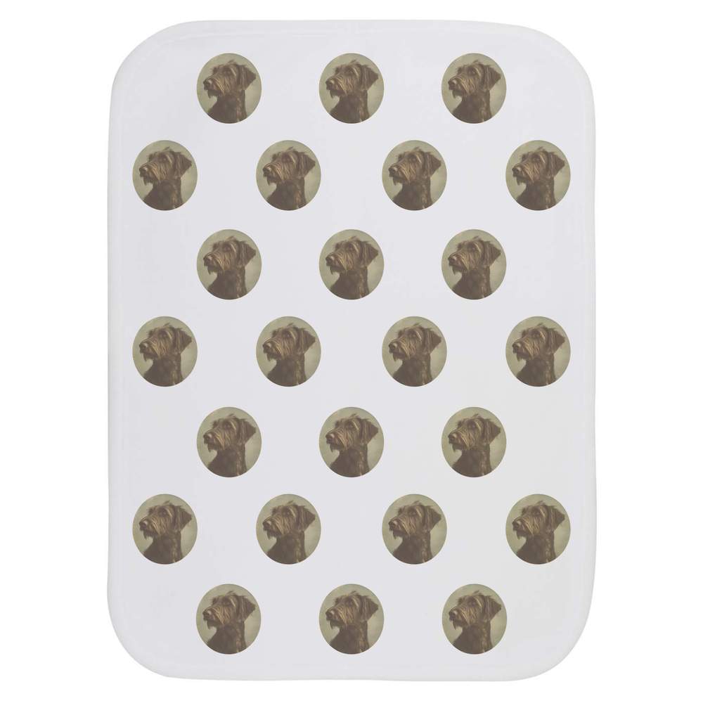 'Vintage Irish Wolfhound Portrait' Baby Burp / Wash Cloth (BC00030516)