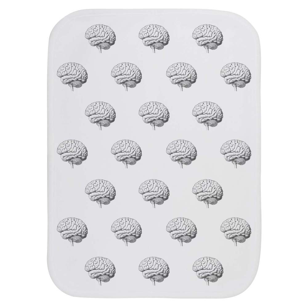 'Human Brain Side View' Baby Burp / Wash Cloth (BC00031548)