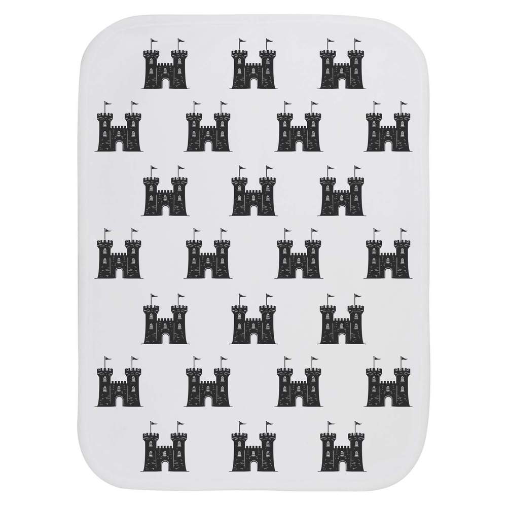 'Castle with Flags' Baby Burp / Wash Cloth (BC00031650)