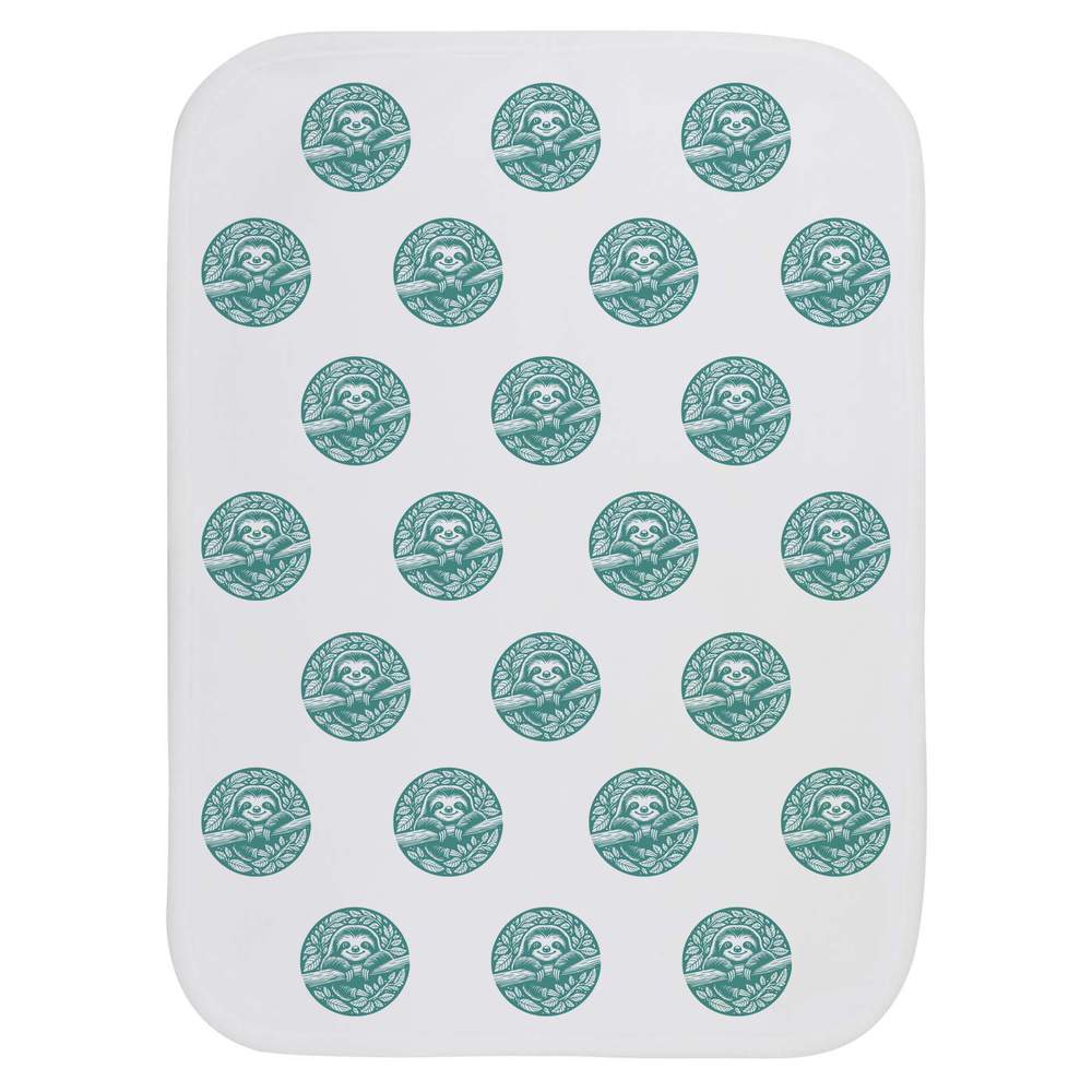 'Cute Sloth' Baby Burp / Wash Cloth (BC00032186)