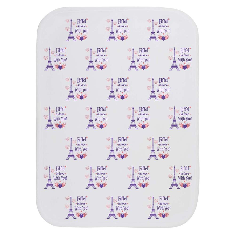 'Eiffel Tower Love' Baby Burp / Wash Cloth (BC00032187)