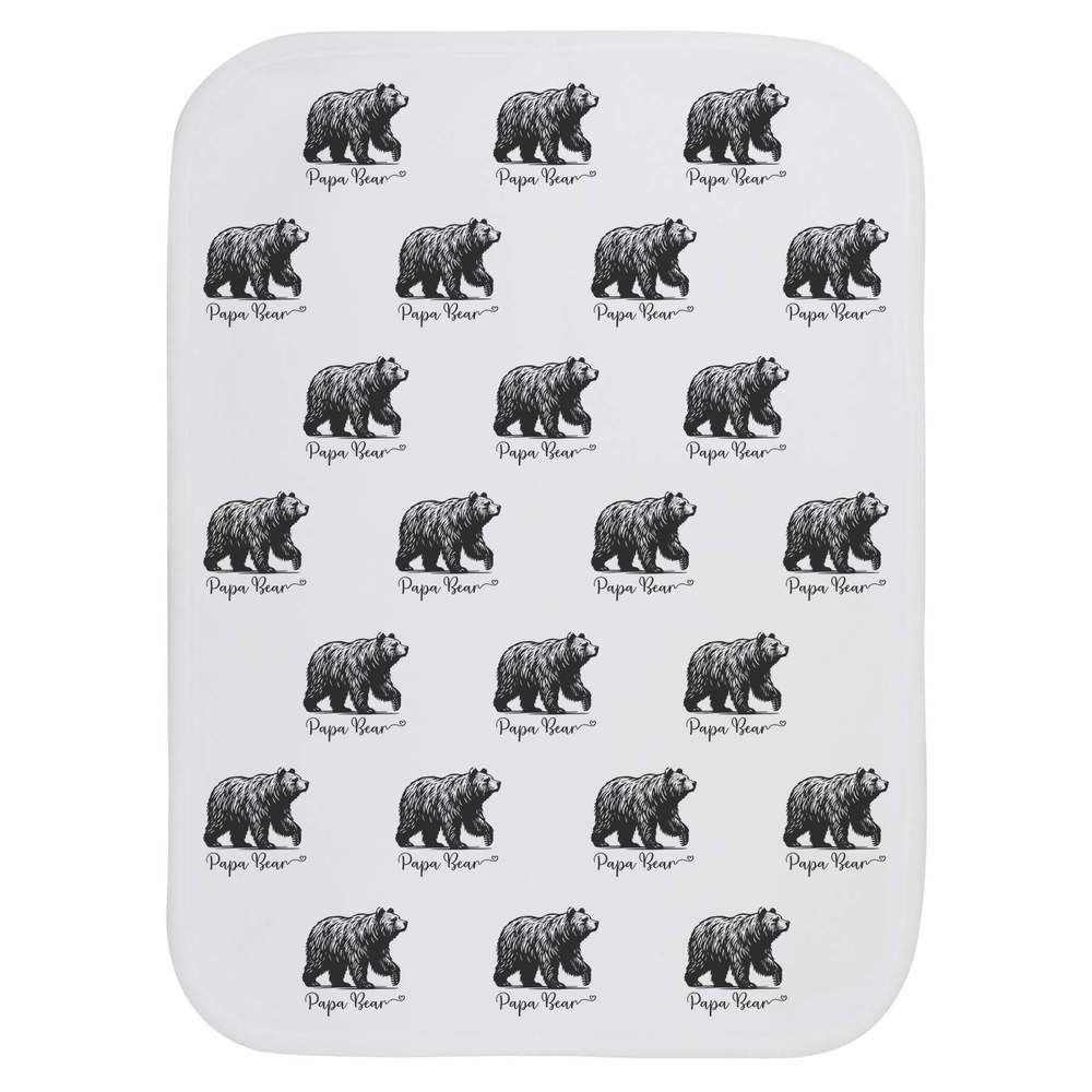 'Papa Bear' Baby Burp / Wash Cloth (BC00032429)