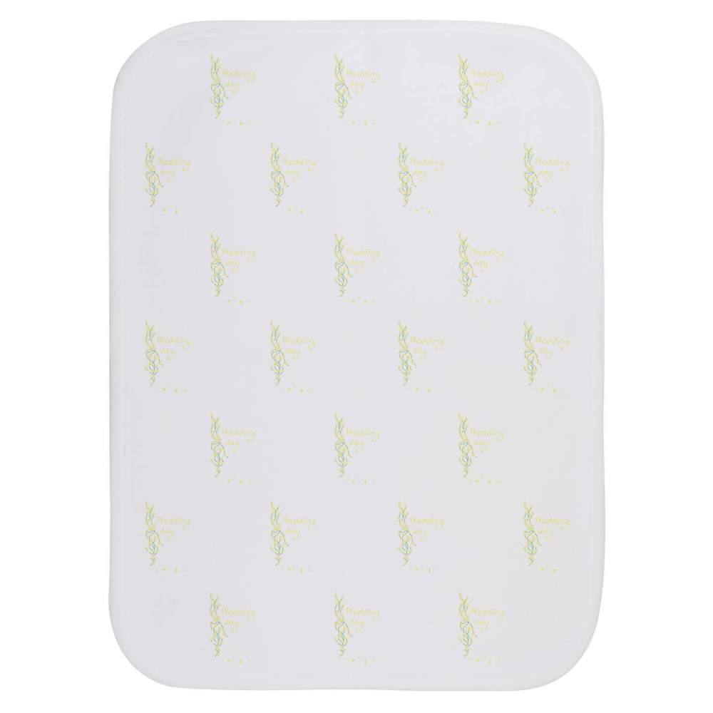 'Wedding Day Celebrations ' Baby Burp / Wash Cloth - Soft Absorbent Towel for Feeding, Bathing, Newborns and Baby Gifts (BC00032872)