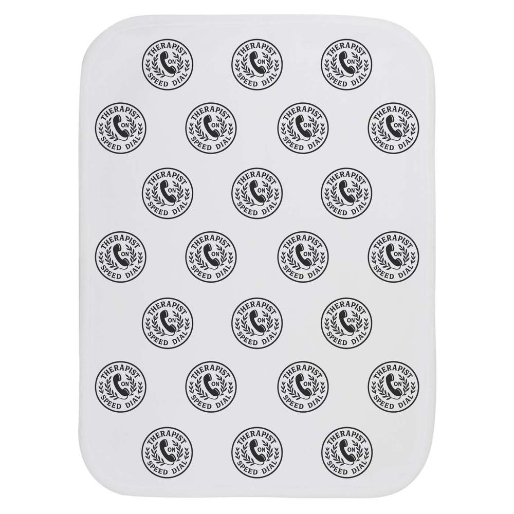 'Therapist On Speed Dial' Baby Burp / Wash Cloth (BC00033167)