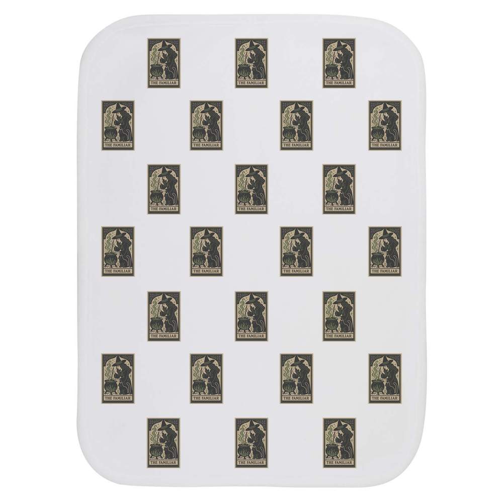 'The Familiar Tarot Card' Baby Burp / Wash Cloth - Soft Absorbent Towel for Feeding, Bathing, Newborns and Baby Gifts (BC00033483)