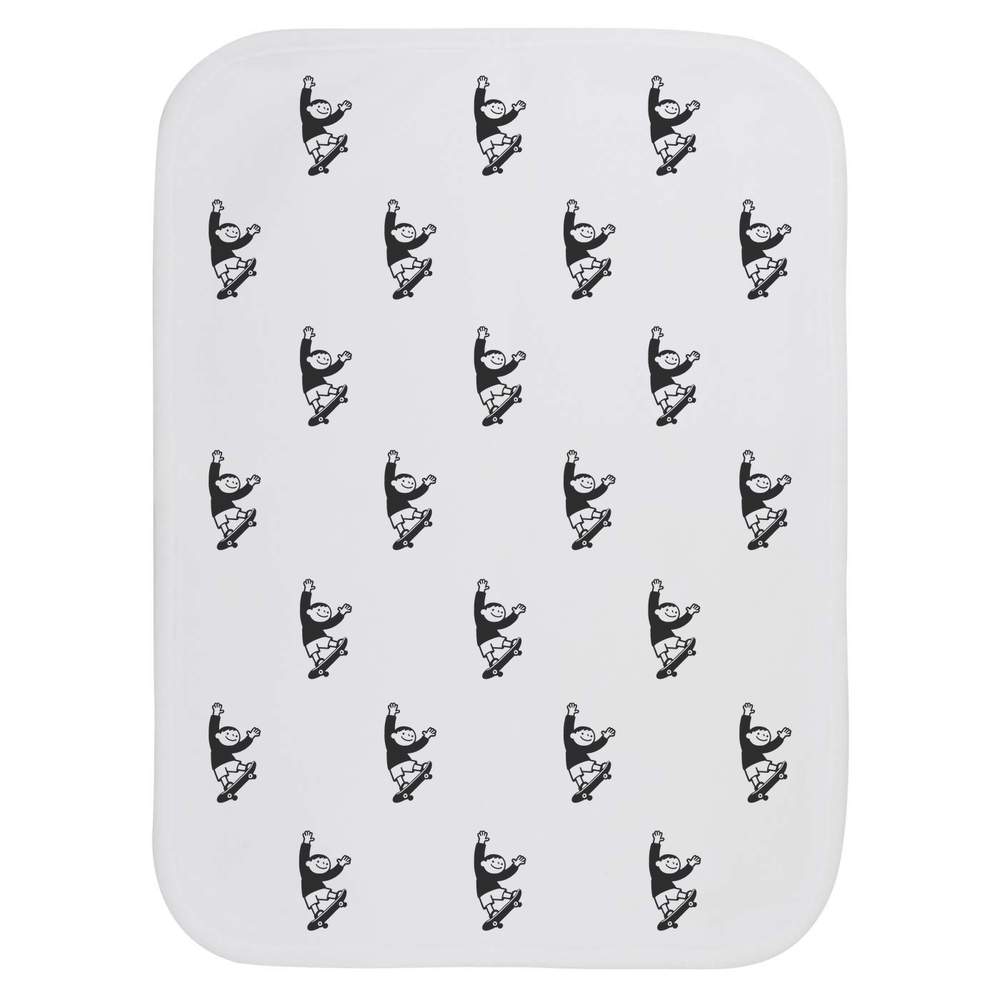 'Boy on Skateboard' Baby Burp / Wash Cloth (BC00033970)