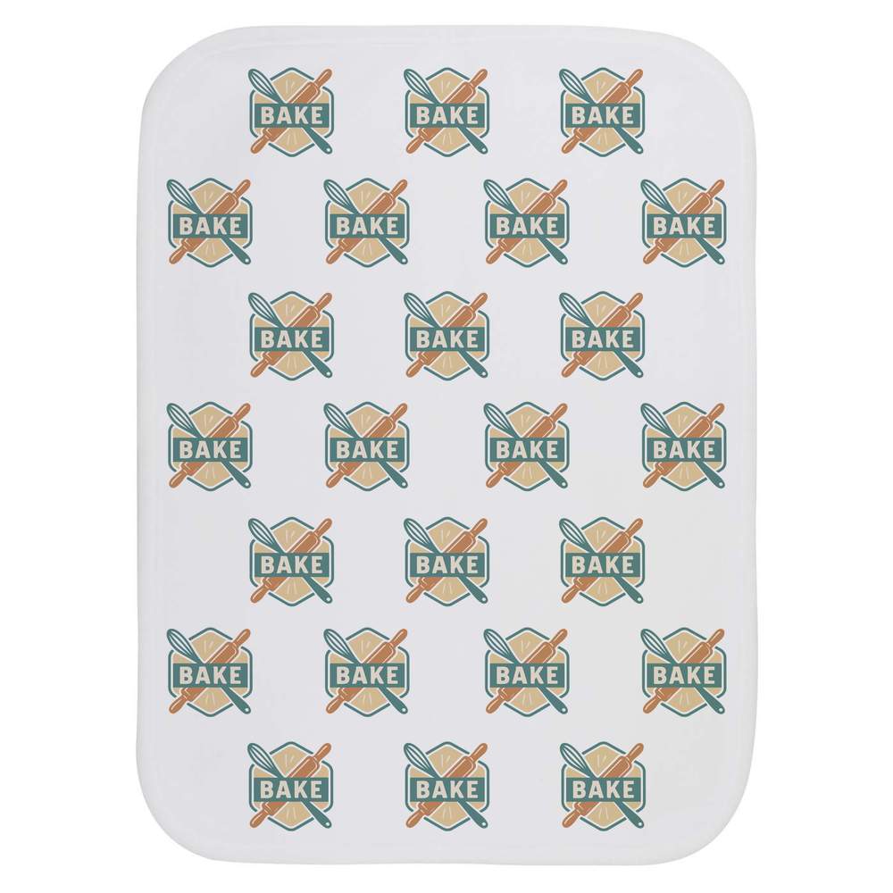 'Baking Utensils Design' Baby Burp / Wash Cloth - Soft Absorbent Towel for Feeding, Bathing, Newborns and Baby Gifts (BC00034424)