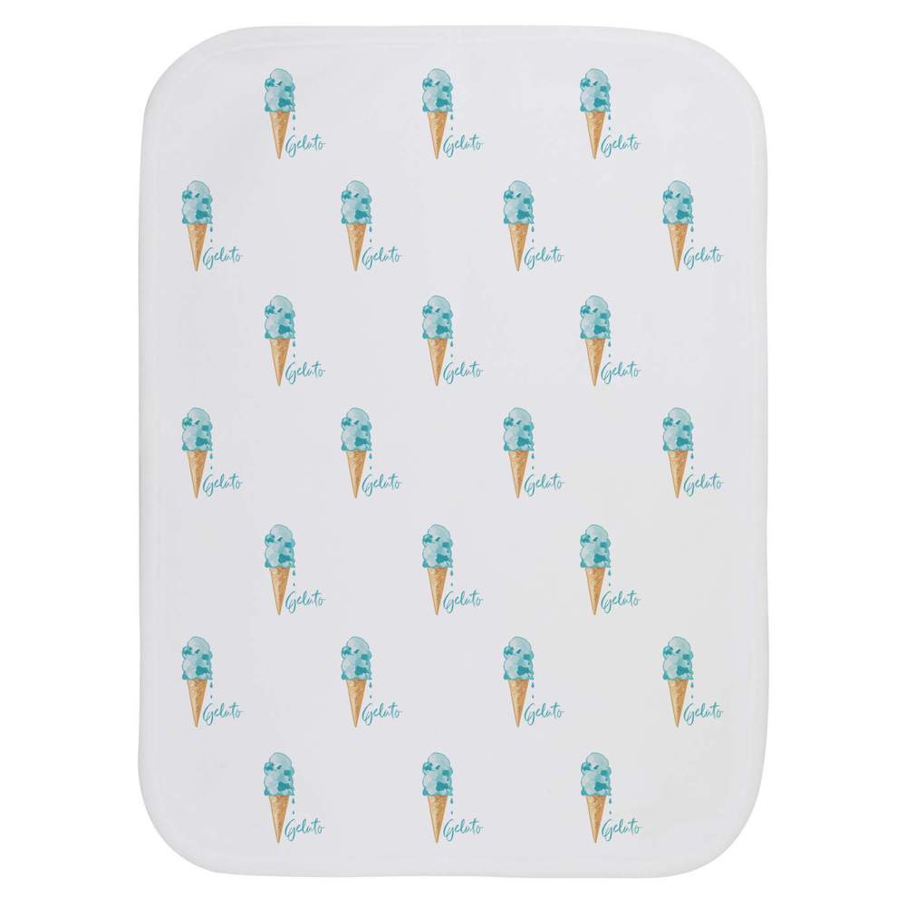 'Blue Ice Cream Cone ' Baby Burp / Wash Cloth (BC00034972)
